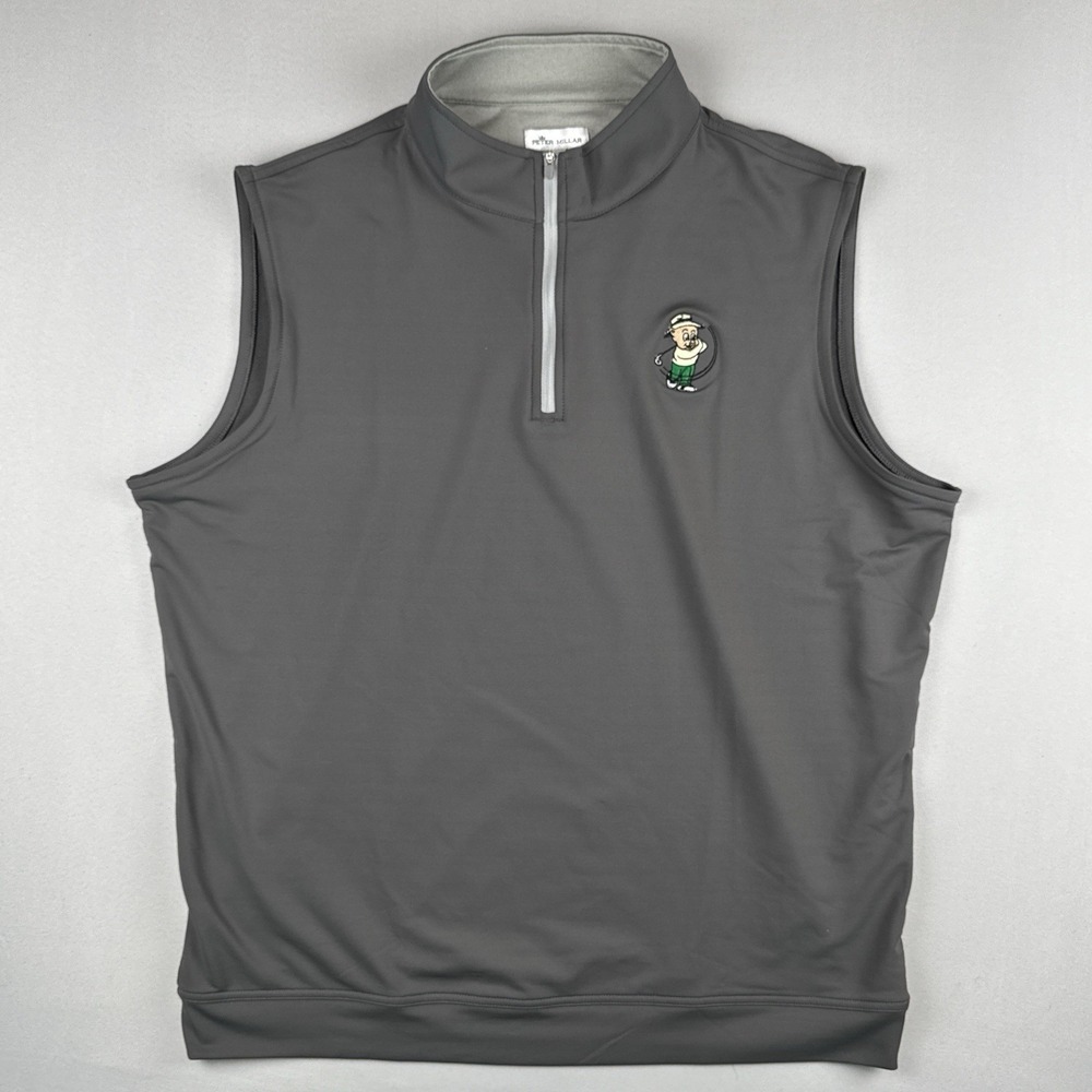 Peter Millar Crown Sport Looney Tunes Porky Pig Golf Vest Mens XL Gray